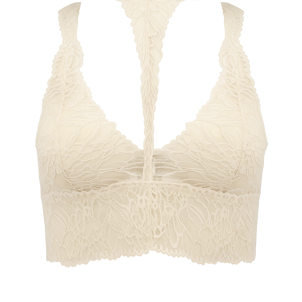 Lina – Bralette dentelle beige clair | Confort, légèreté et style