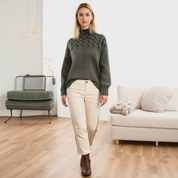 Mira – Pull femme col roulé en maille légère | Élégant & tendance